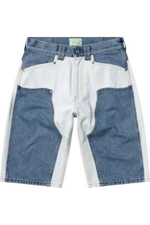 ARIES Panelled denim shorts