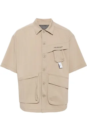 Musium Div. Multiple-pocket cotton-blend shirt