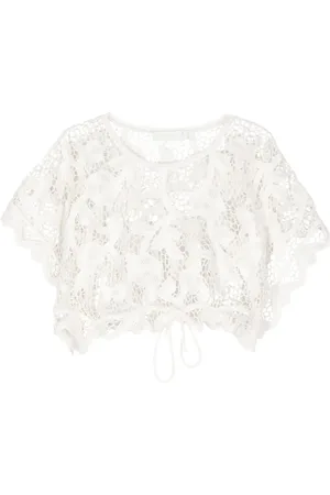 ZIMMERMANN Cropped cord-lace top