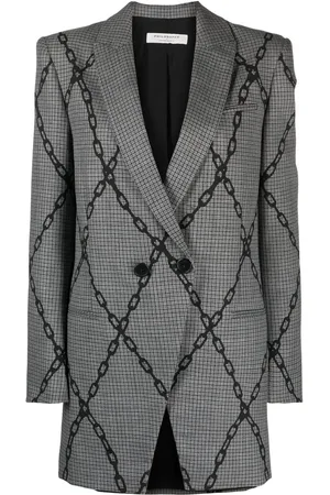 Serafini Chain-link print blazer