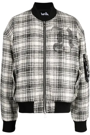 HACULLA Tweed zipped bomber jacket