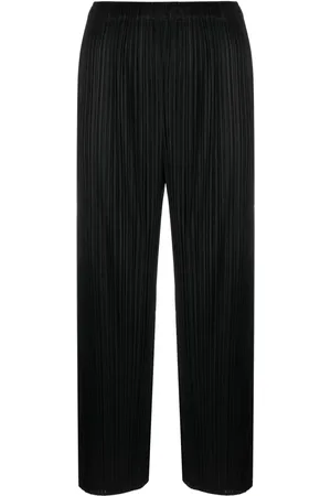 PLEATS PLEASE ISSEY MIYAKE Cropped pleated trousers