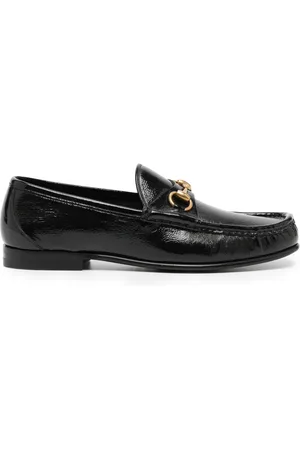 Gucci Horsebit detail leather loafers