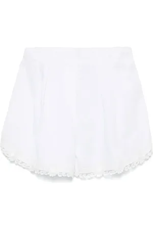 Maurizio Mykonos Lace-trim shorts