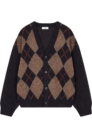 Studio Tomboy Argyle-pattern cardigan