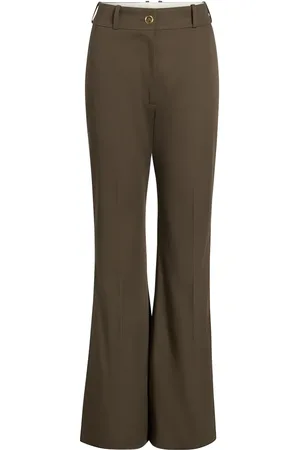Patou Gabardine flared trousers