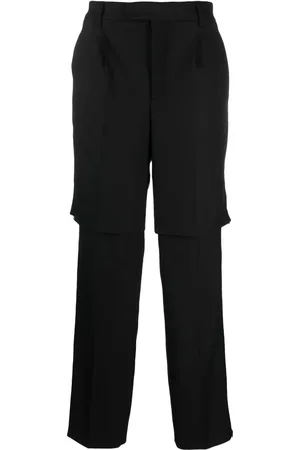 VTMNTS Straight-leg virgin wool-blend trousers