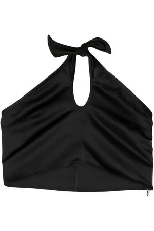 REMAIN Knot satin bandeau top