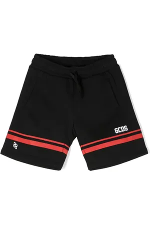 GCDS Logo-print cotton shorts