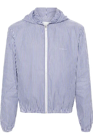 Givenchy Striped hooded cotton jacket