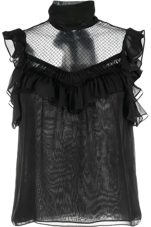 Dorothee Schumacher Panelled sleeveless silk chiffon blouse