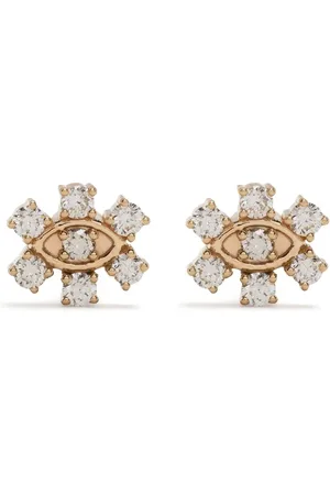 Sydney Evan 14kt yellow gold diamond stud earrings