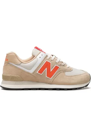 New Balance 574 "Bone/Orange" sneakers