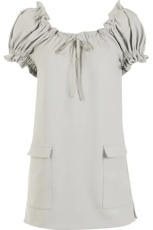 Gloria Coelho Short-sleeve ruffled blouse