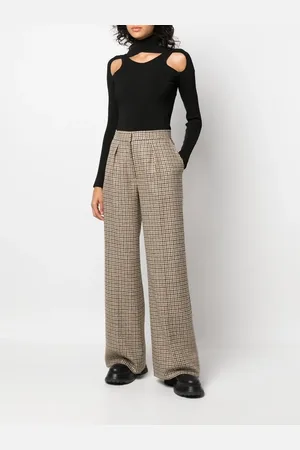 Palm Angels Checked wide-leg trousers