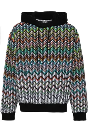 Missoni Logo-embroidered zigzag hoodie