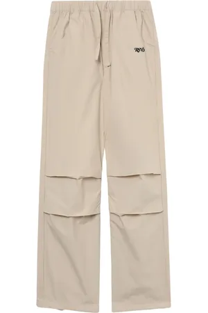 Izzue Drawstring-waist cotton trousers