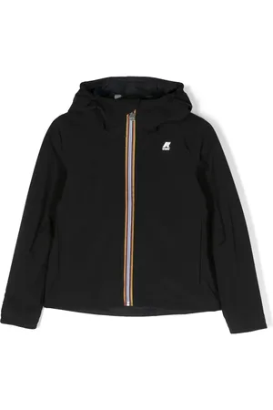 K-Way Logo-patch hooded jacket