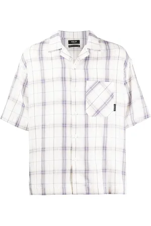 FIVE CM Check-pattern cotton shirt