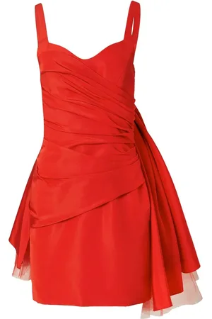 Carolina Herrera Tulle-bow sleeveless minidress