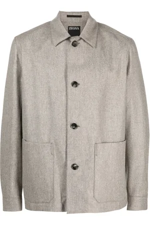 Ermenegildo Zegna Button-fastening wool shirt jacket