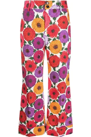 La DoubleJ Hendrix printed cropped trousers