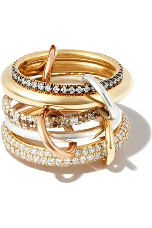 SPINELLI KILCOLLIN 18kt mixed Nexua diamond 5 link ring