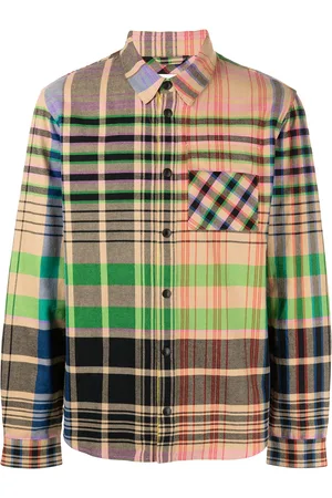 Aztech Check-print long-sleeved shirt