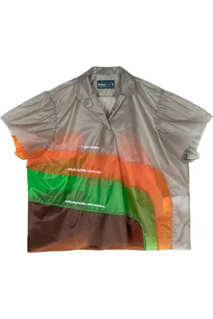 Kolor Notched-collar panelled top
