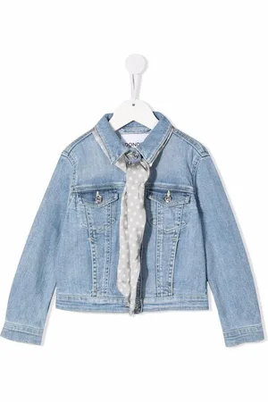 Dondup Scarf-detail four-pocket denim jacket