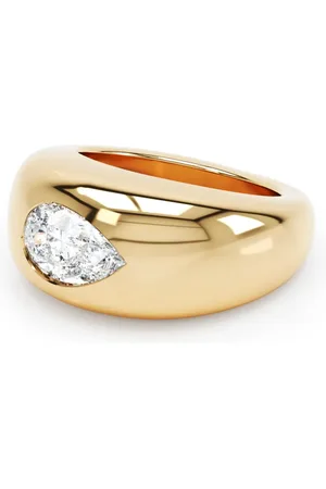 LOEV 18kt recycled yellow Curve diamond ring