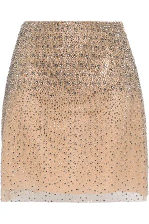 ERMANNO SCERVINO Crystal-embellished mini skirt