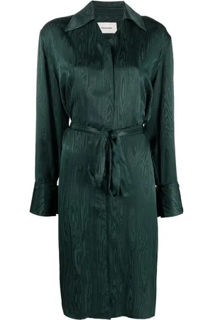 Holzweiler Metallic-sheen shirt dress