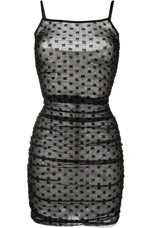 MISBHV Monogram ruched minidress