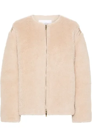 Max Mara Ribbed-panels wool-blend coat