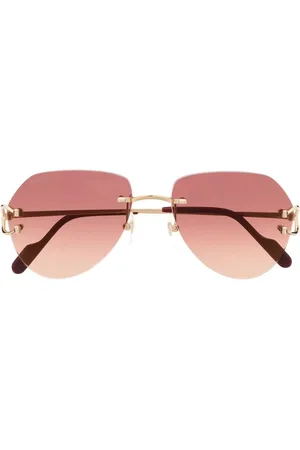 Cartier Tinted pilot-frame sunglasses