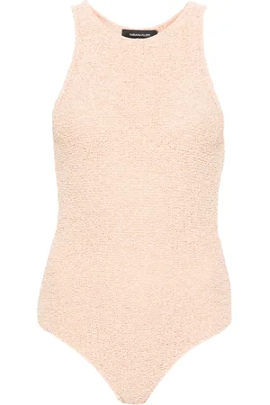 Fabiana Filippi Halterneck bouclé-knit bodysuit