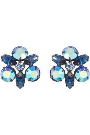Susan Caplan 1950s crystal-embellished clip-on earrings