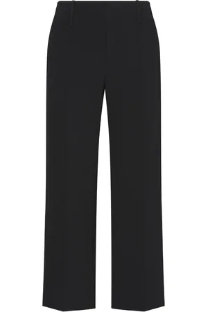 Proenza Schouler Mid-rise crepe cropped trousers