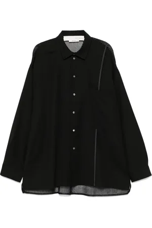 ISABEL BENENATO Mesh-detailed shirt