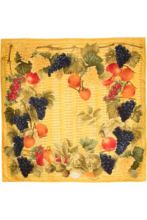 Gucci 1990s Fruit-print scarf