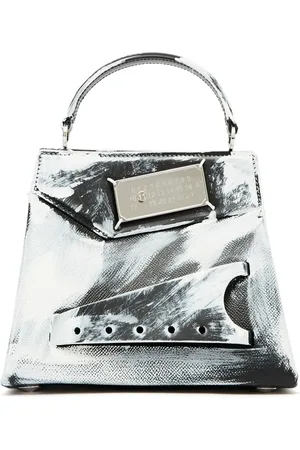 Maison Margiela Snatched leather tote bag