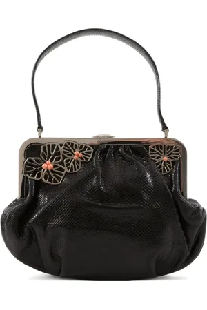 Cartier 2000s floral-appliqué handbag