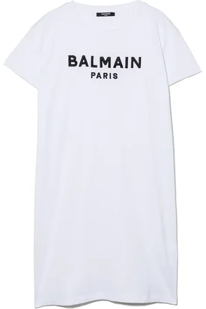Balmain TEEN logo-print T-shirt dress