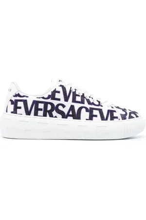 VERSACE Logo-embroidered sneakers