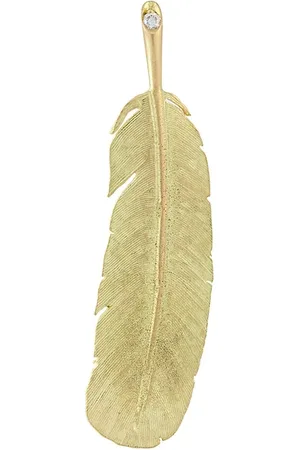 WOUTERS & HENDRIX 18kt gold Feather diamond earring