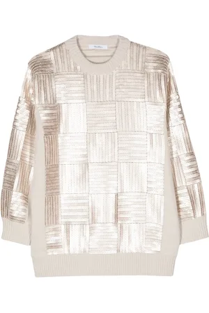 Max Mara Sequin-embellishment wool mini dress