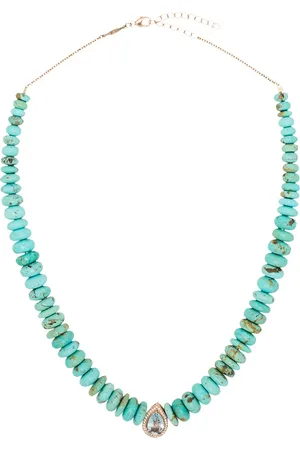 JACQUIE AICHE 14kt rose gold multi-stone necklace