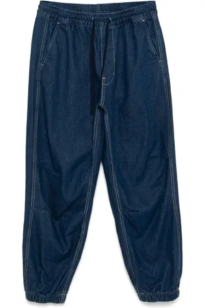 Chocoolate Drawstring tapered jeans
