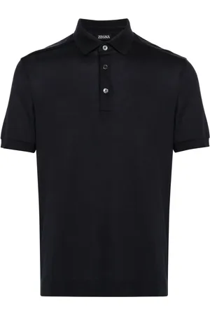 Ermenegildo Zegna Semi-sheer piqué-weave polo shirt